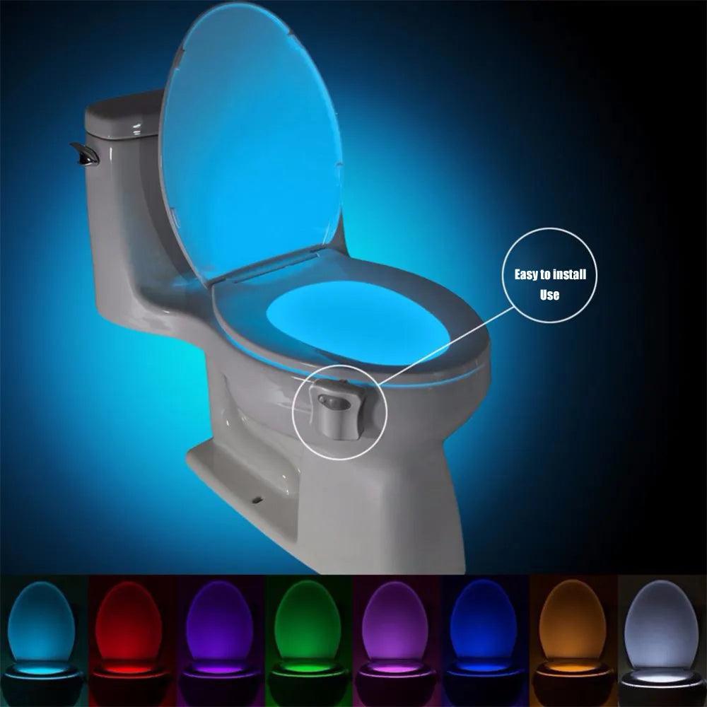 Siège de toilette avec lumière LED et capteur de mouvement humain automatique