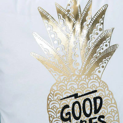 Golden Pineapple & Love  Cushion Decorative Pillows Brozing Gold Pillowcase Home Decor Sofa Throw  Pillows 45*45cm Almofada Luxo