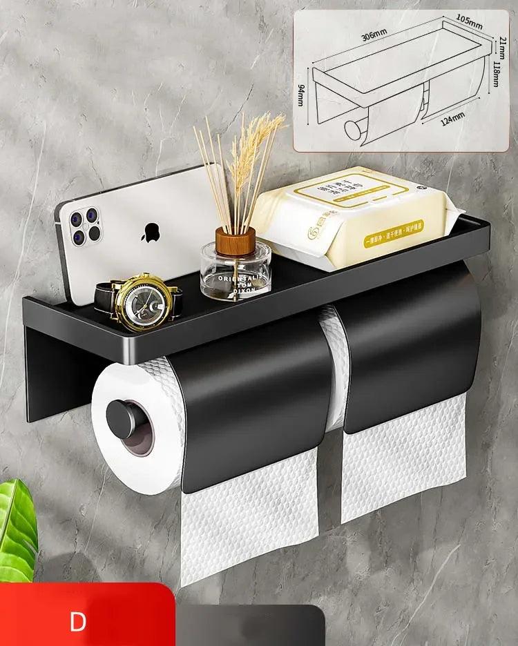 Wall Toilet Paper Holder : Easy-to-Use, Perforation-Style Dispenser