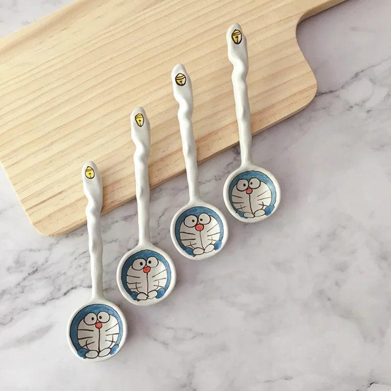 Creative Hand-painted Cartoon Cat Ceramic Spoon