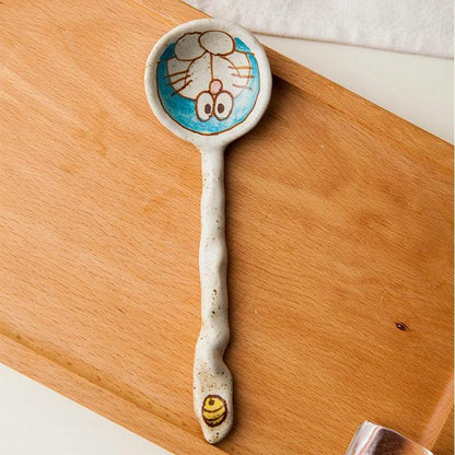 Creative Hand-painted Cartoon Cat Ceramic Spoon