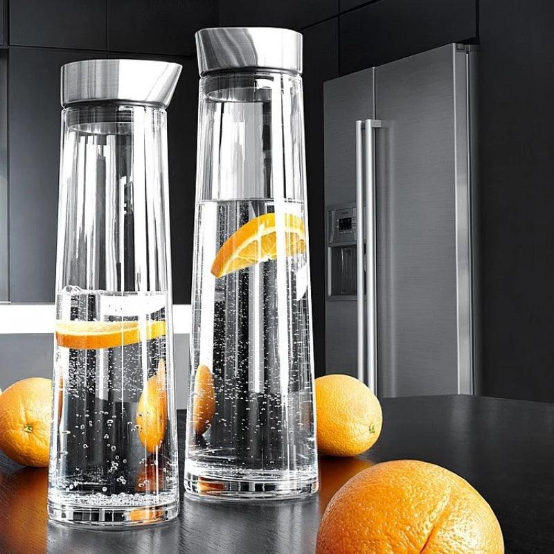 Glass Carafe for Hot/Cold Water: Stylish Storage for Your Favorite Drinks