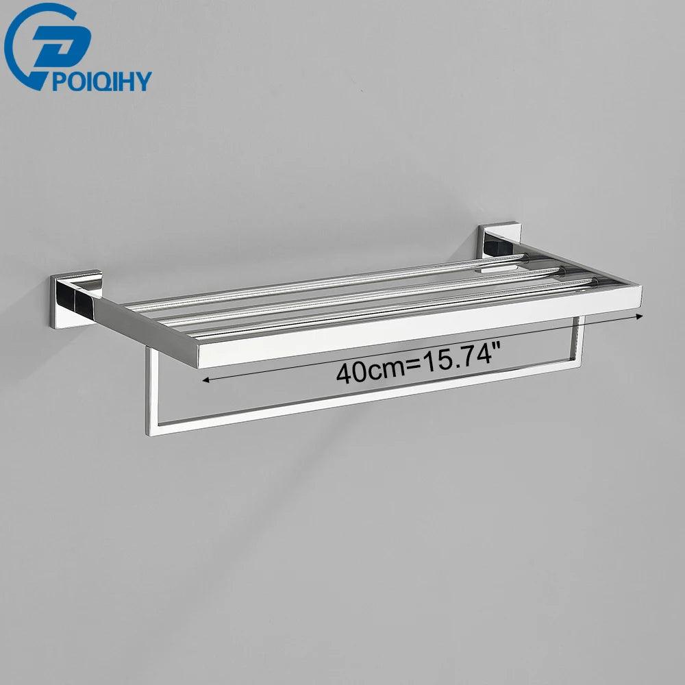 Sleek Stainless Steel Towel Rack: The Perfect Addition to Any Bathroom