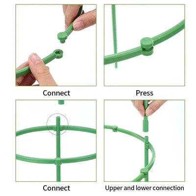Plastic Plant Support Pile Half Round Climbing Vines Stake