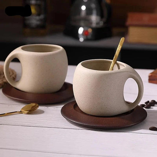 Ceramic Coffee Cup and Saucer: Elevate Your Coffee Break: Indulge in a nostalgic coffee experience with this stunning ceramic coffee cup and saucer set.