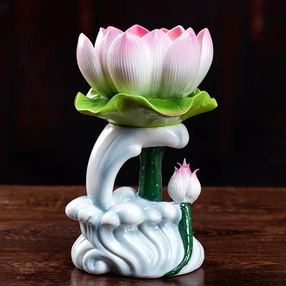 Unique Tranquility Spiritual Space Serene Atmosphere Peace Meditation Home Decor Harmony Handcrafted Calming Energy Buddhist Candlestick

spiritual decor

religious items

lotus serenity

lotus candle holder

Feng Shui

ceramic candle holder

butter candle holder

Buddhism

Buddha ware