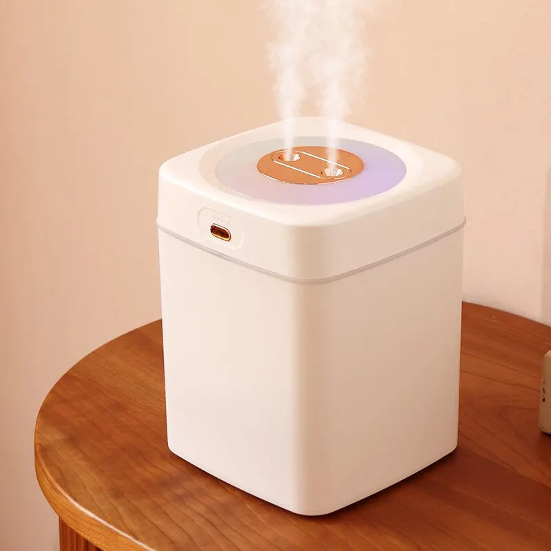 Humidificador de gran capacidad de 3 l para uso doméstico con lámpara de caballo colorido