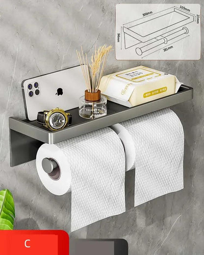 Wall Toilet Paper Holder : Easy-to-Use, Perforation-Style Dispenser