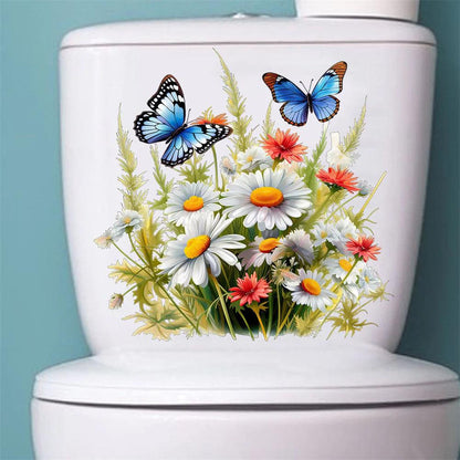 Floral Toilet Seat Decals: Add a Pop of Color to Your Bathroom