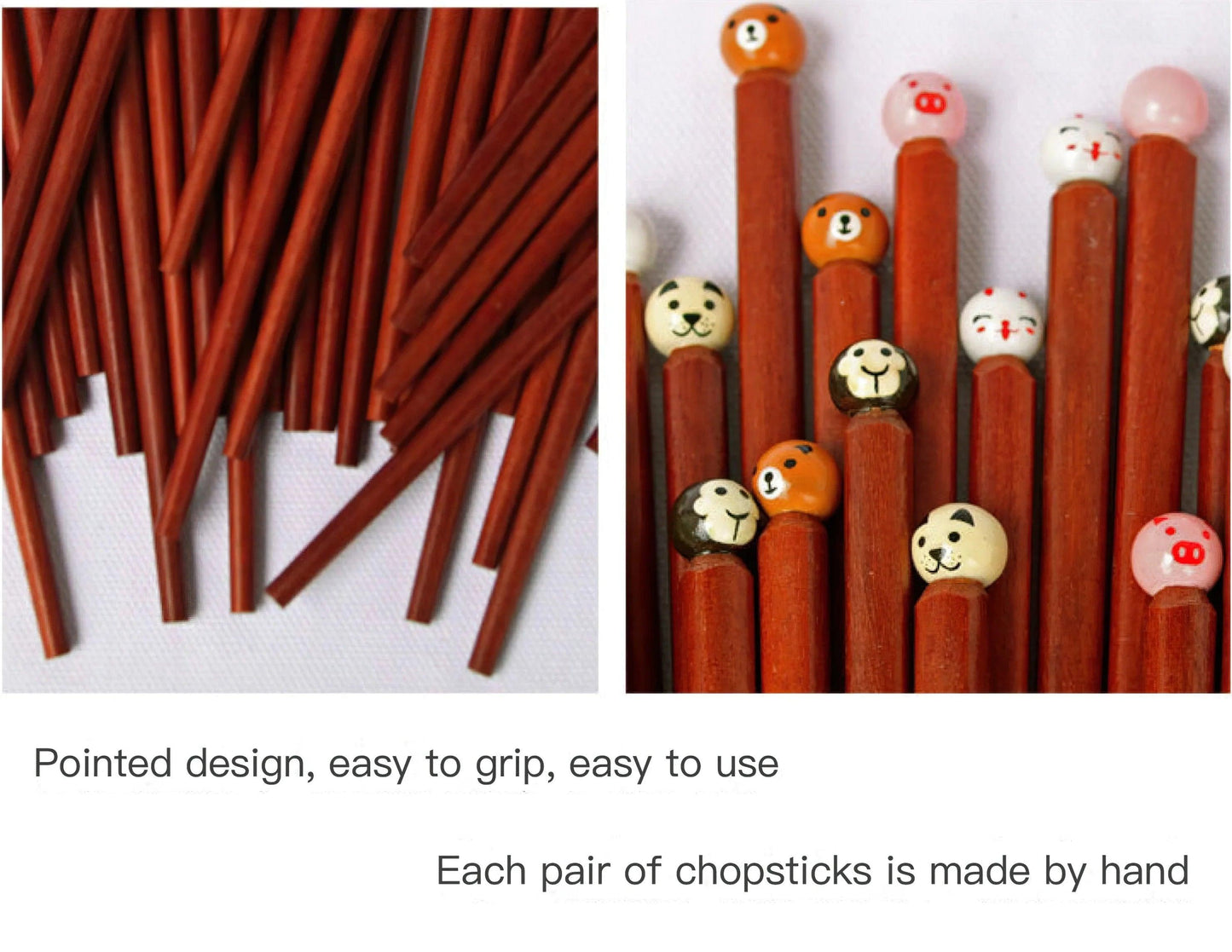 Chopsticks With Character: Unique, On-Slip Design for a Delightful Dining Experience.