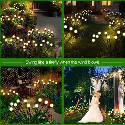 Solar Firefly Lights 6/8/10 Led Solar Garden Lawn Lights