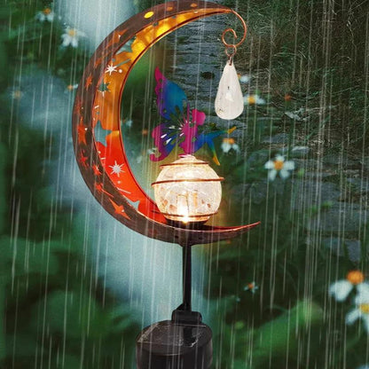 Moon Solar Light: Illuminate Your Nights: Waterproof Moon Stake Light