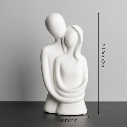 Nordic Abstract Couple Sculpture: A Timeless Symbol of Love