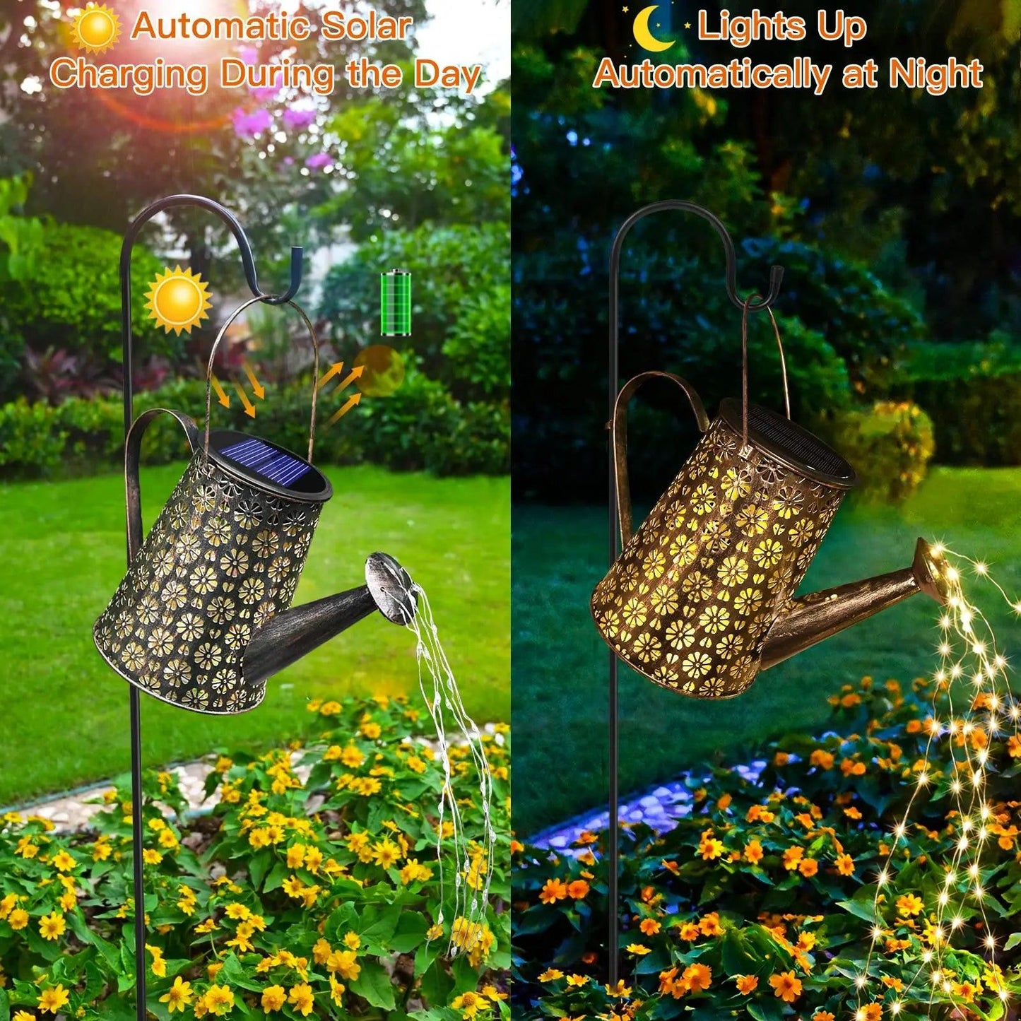 Solar Watering Can Light: Eco-Friendly Garden Decor