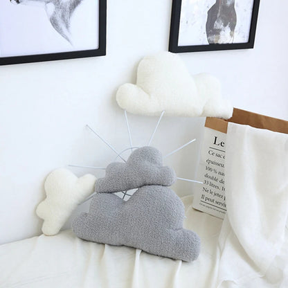 Coussin d'oreiller super doux en peluche en forme de nuage