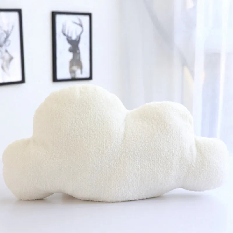 Cojín de almohada súper suave de peluche con forma de nube