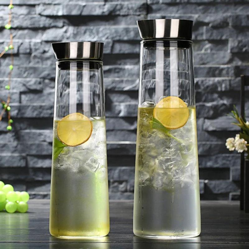 Glass Carafe for Hot/Cold Water: Stylish Storage for Your Favorite Drinks