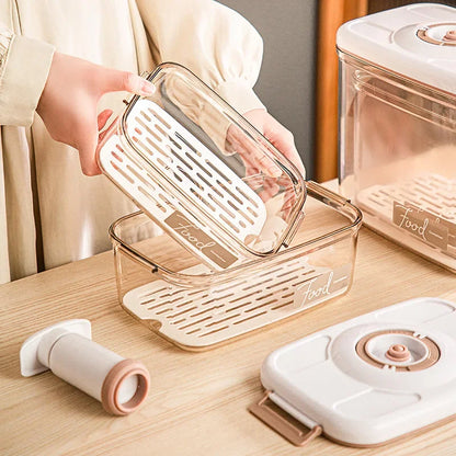 FreshVault Pro: el sistema de almacenamiento de alimentos sellado al vacío para una cocina sin desperdicios 