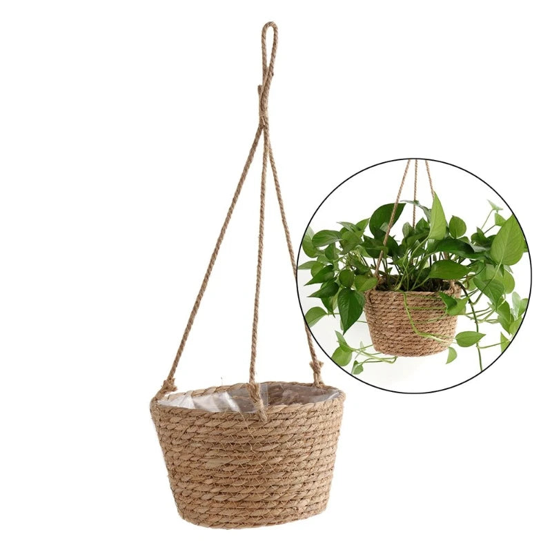 Garden Hanging Planter Macrame Plant Storage Basket