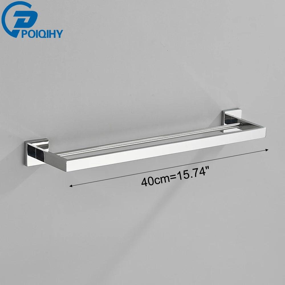 Sleek Stainless Steel Towel Rack: The Perfect Addition to Any Bathroom