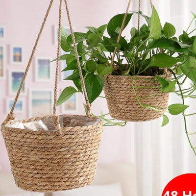 Garden Hanging Planter Macrame Plant Storage Basket