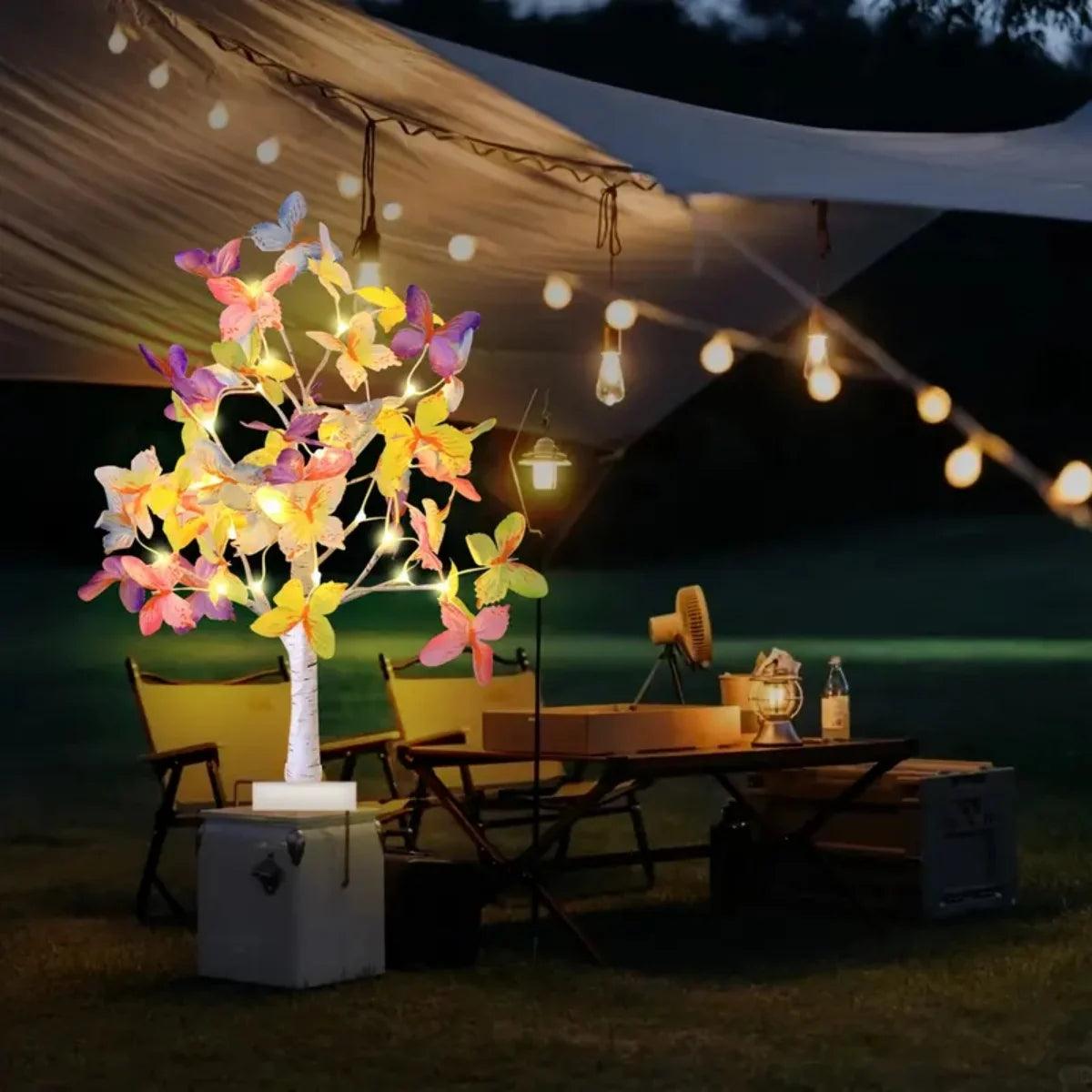 Colorful Butterfly LED Tree -- nusitado incanto = Home Lighting, Lighting Fixtures, Lamps, Chandeliers, Home Decor, Interior Design,
Lighting Solutions, Affordable Lighting, Stylish Lighting, Lamp Led Star,  Table Lamp, Colorful Butterfly LED Tree