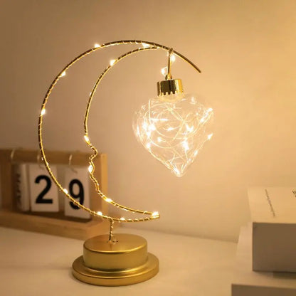 Romantic Moon Love Star Decoration Lamp Children Bedroom Night Light