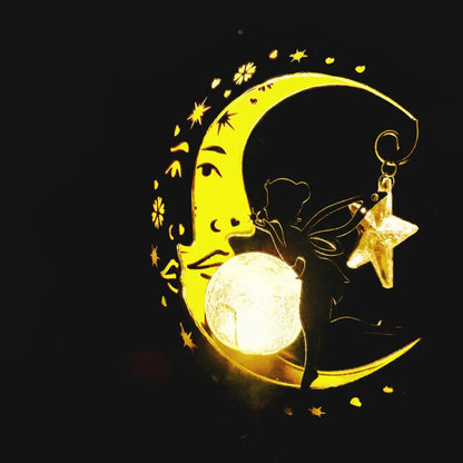 Moon Solar Light: Illuminate Your Nights: Waterproof Moon Stake Light