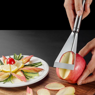 Triangle Fruit Carving Knife Stainless Steel DIY Food Carving Mold for Fruit Platter Artifact Carving Blade Carving Tool
