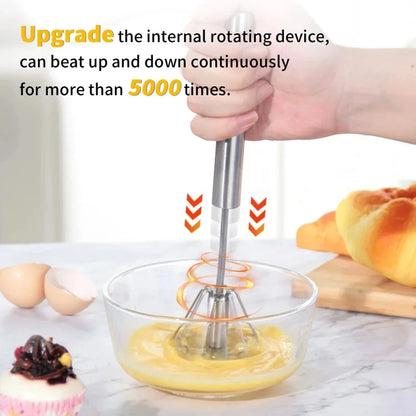 EasyWhip Deluxe: The Semi-Automatic Hand Mixer with Self-Turning Whisk