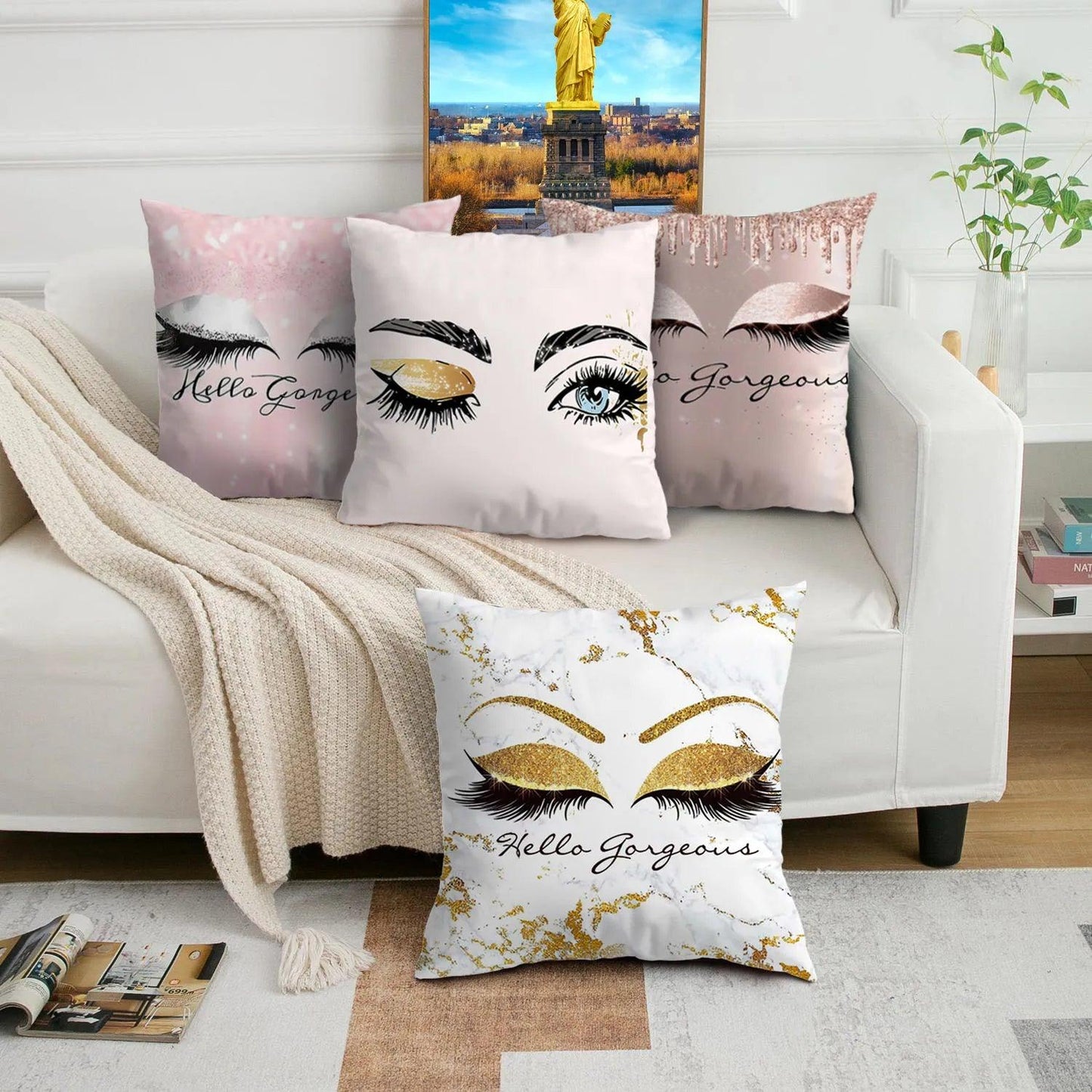 Fun beauty style cushion: A Touch of Playfulness for Your Beauty Space