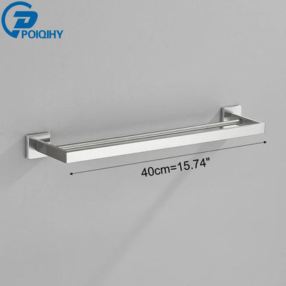 Sleek Stainless Steel Towel Rack: The Perfect Addition to Any Bathroom