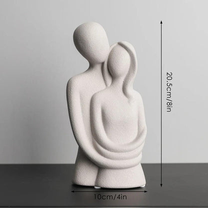 Nordic Abstract Couple Sculpture: A Timeless Symbol of Love