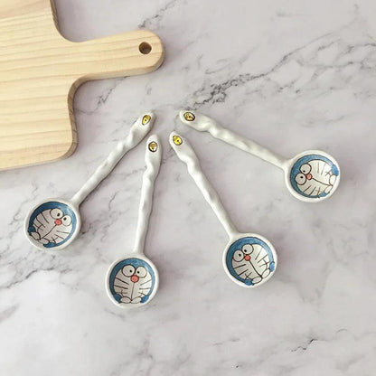 Creative Hand-painted Cartoon Cat Ceramic Spoon