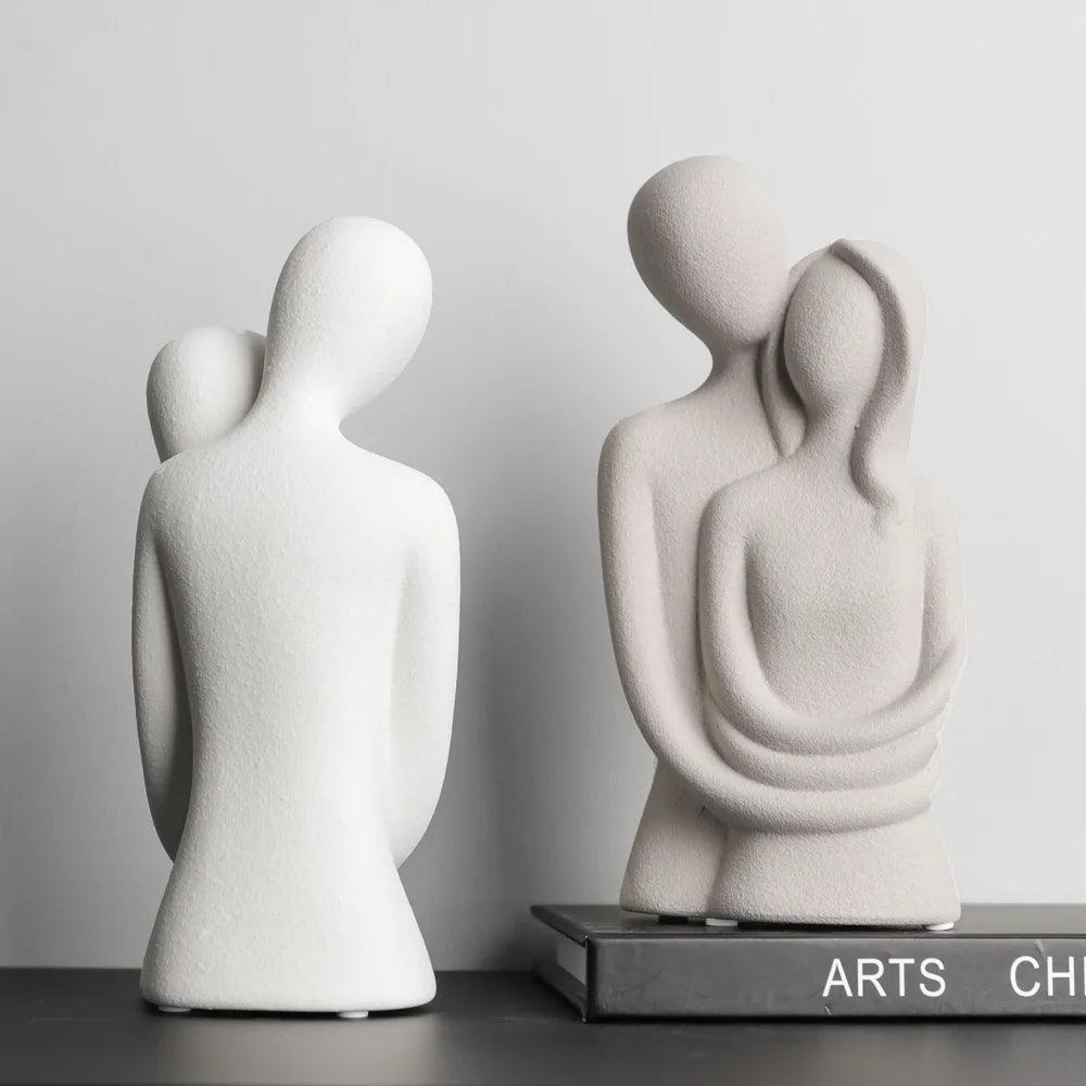 Nordic Abstract Couple Sculpture: A Timeless Symbol of Love