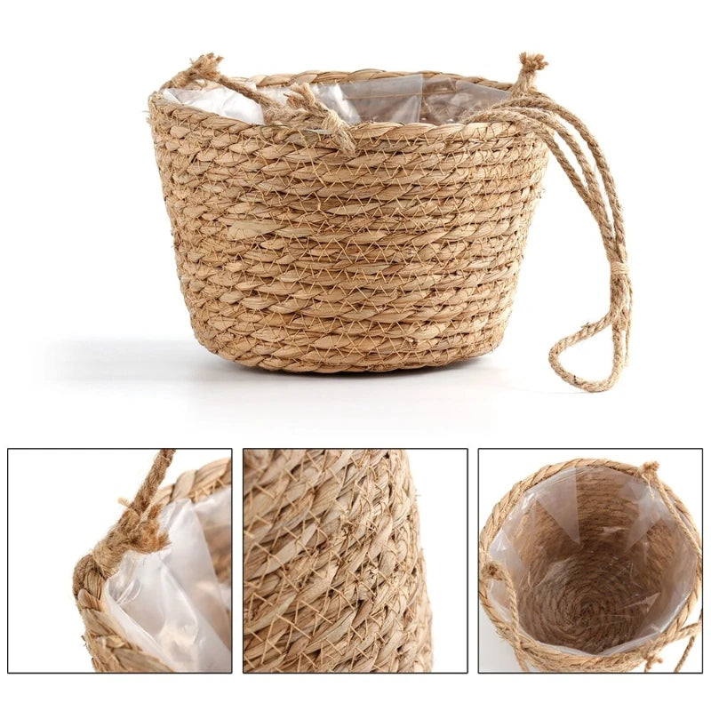 Garden Hanging Planter Macrame Plant Storage Basket