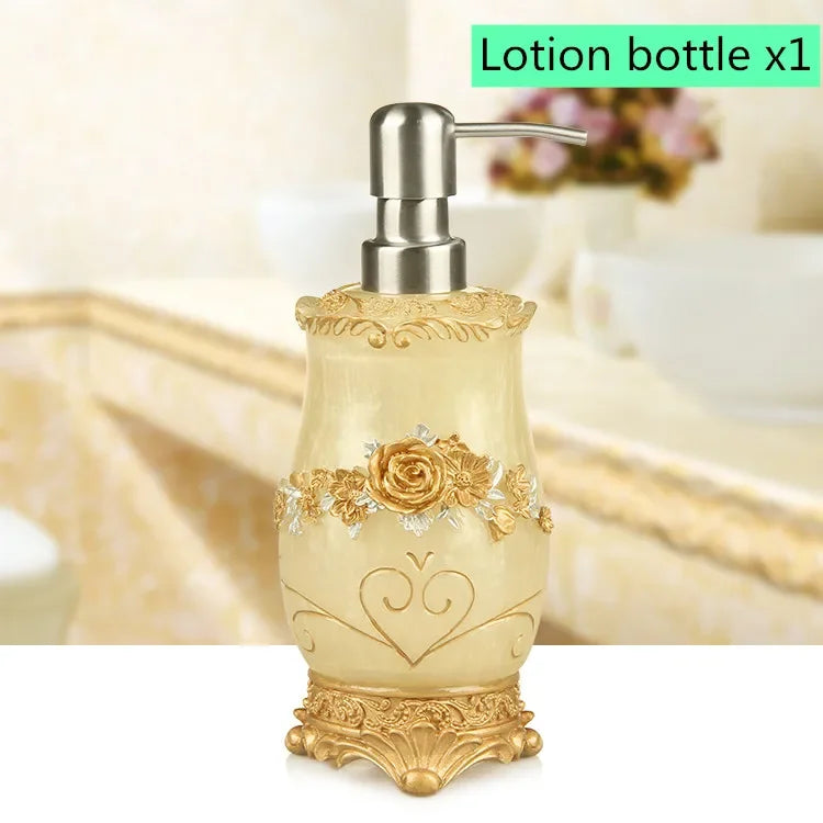 romantic floral

resin romantic flower luxury bathroom accessories

flower European style bathroom set

floral bathroom setluxury bathroom supplies

antique

resin

floral

soap dispenser

toothbrush holder

mouthwash cup