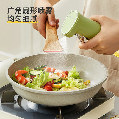 Oil Spray Bottle for Cooking Glass Oil Pot Dispensing for Air Fryer, BBQ, Salad, Baking Grilling Gravy Boats Kitchen Tools 280ml