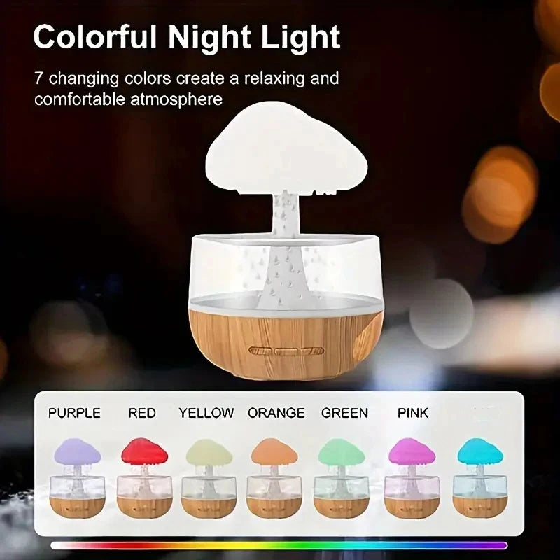 DreamDrizzle: el humidificador con forma de nube de lluvia que cambia de color para noches tranquilas y días divertidos 