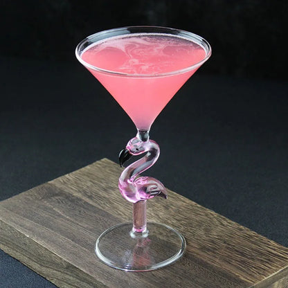 Flamingo Cocktail Goblet Cup 2023 Latest Design Party Gifts Wine Glass Creative Bar Atmosphere Decor Cocktail Glass Martini Cup