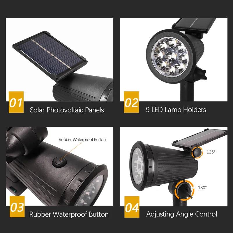 Solar Powered Spotlights: Weatherproof and Durable Solar Pow