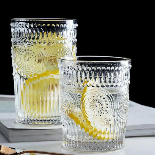 Glass Cup French Cold Drink Cups Transparent: A Burst of Sunshine for Your Daily Drink