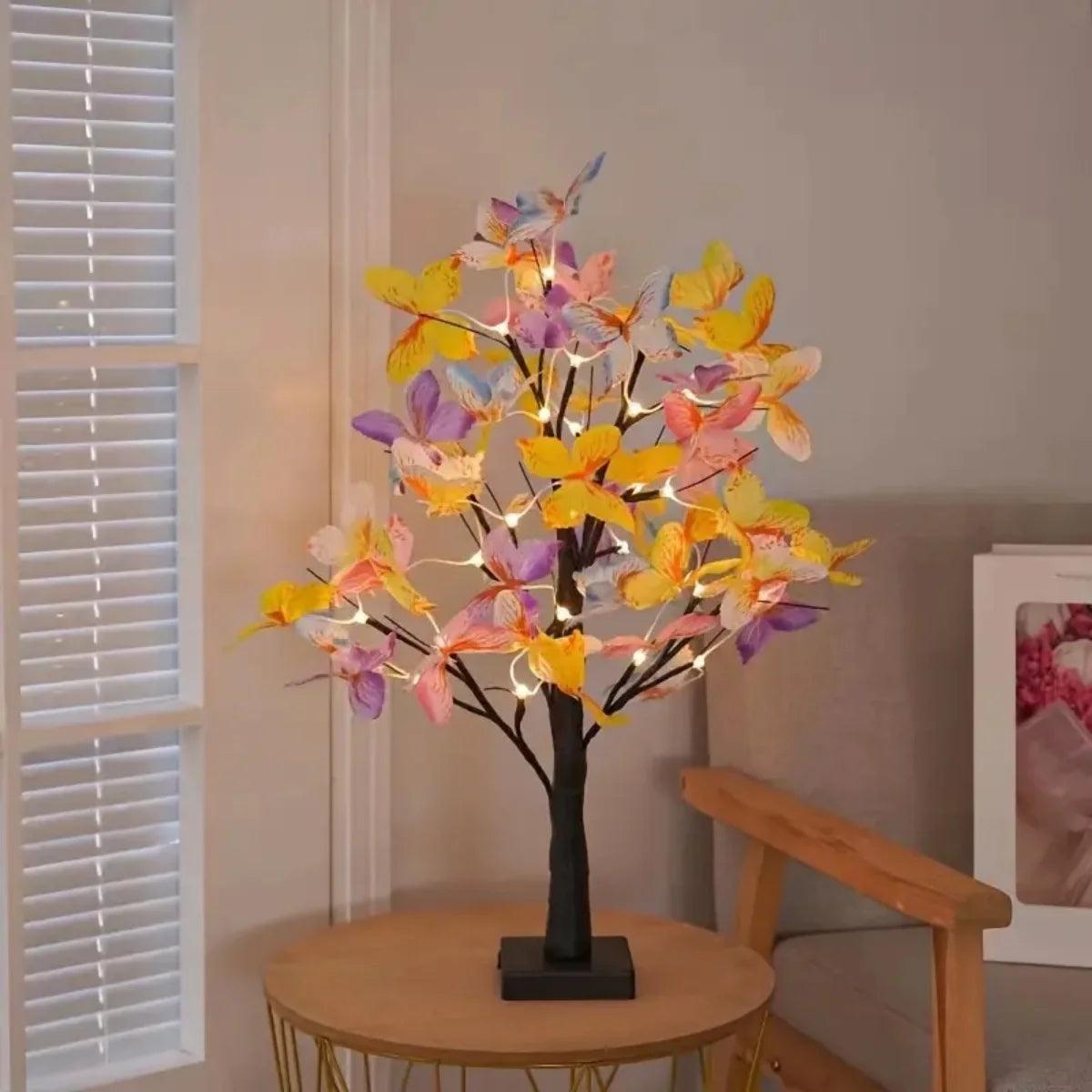 Colorful Butterfly LED Tree - Inusitado Incanto - Home Lighting, Lighting Fixtures, Lamps, Chandeliers, Home Decor, Interior Design,
Lighting Solutions, Affordable Lighting, Stylish Lighting, Lamp Led Star,  Table Lamp