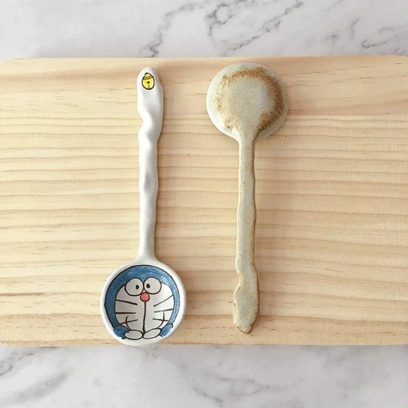 Creative Hand-painted Cartoon Cat Ceramic Spoon