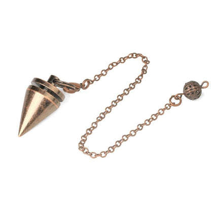 Copper Metal Pendulum for Dowsing Divination Energy Work Meditation Scrying