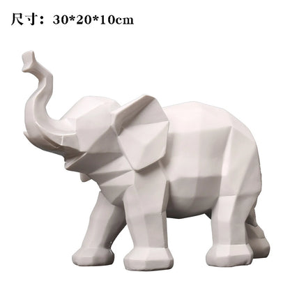 Minimalist Geometric Elephant Decor