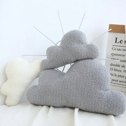 Coussin d'oreiller super doux en peluche en forme de nuage