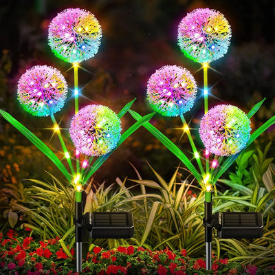 Solar Dandelion Flower Light Outdoor Waterproof LED