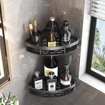 Wall Hanging Corner Rectangular Rack:  Maximize Your Bathroom Space