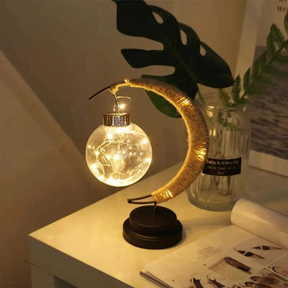 LED Ball Lamp Wrought Iron - Enchanted moon lamp